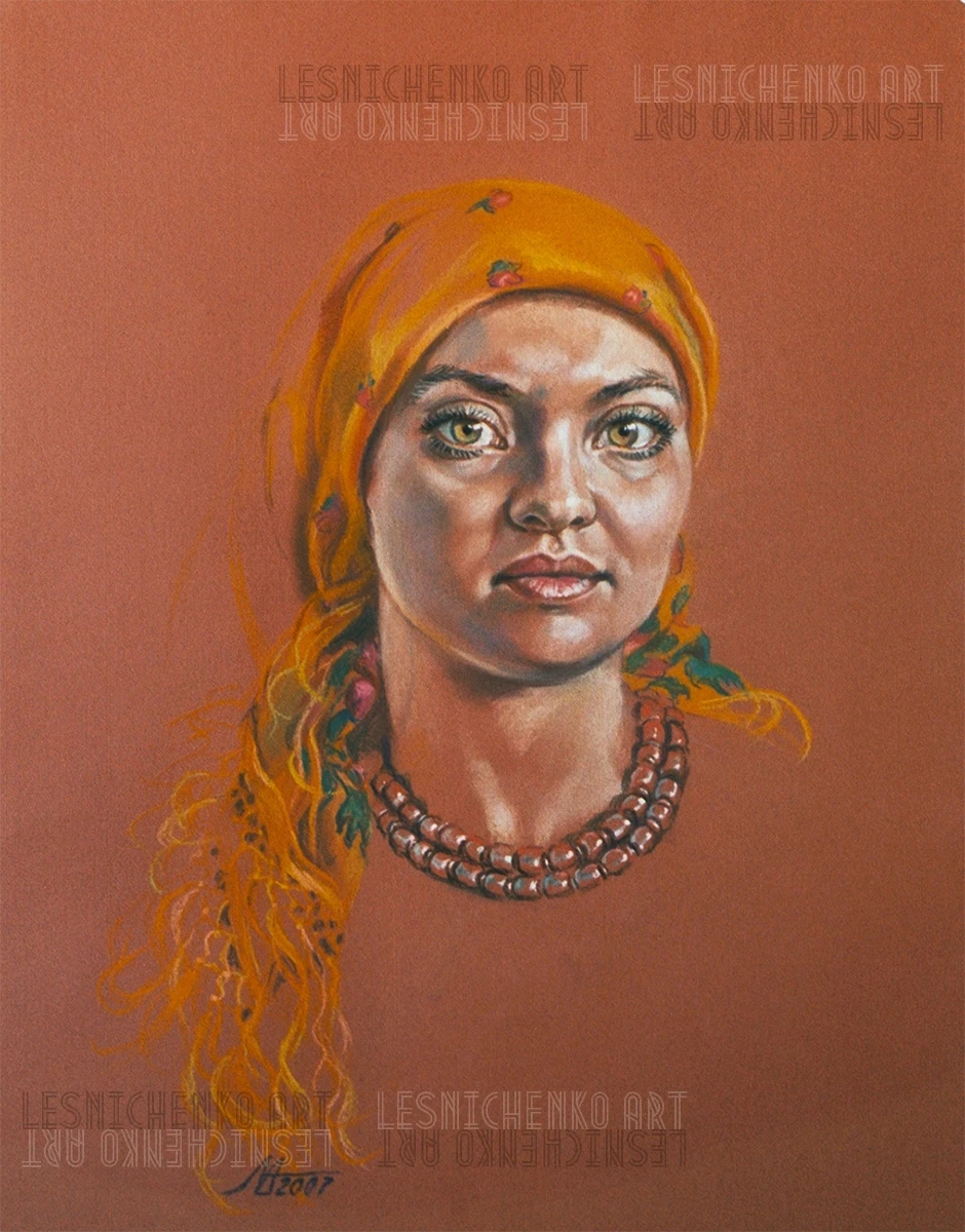 Альона Лесніченко - "Надія" 2007 (папір, пастель, 60x50)