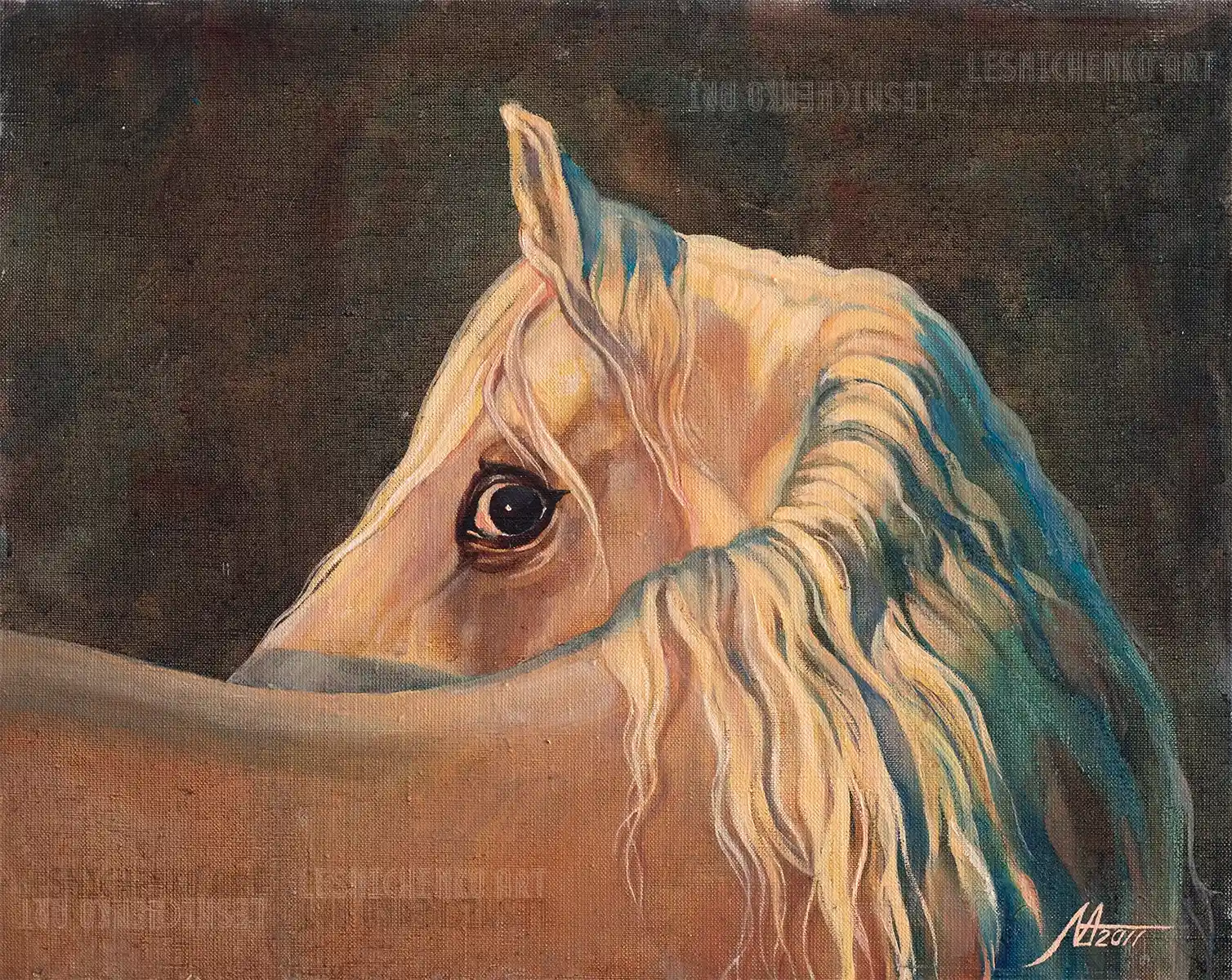 Альона Лесніченко - "Уважно" 2011 (полотно, олія, 40x50)