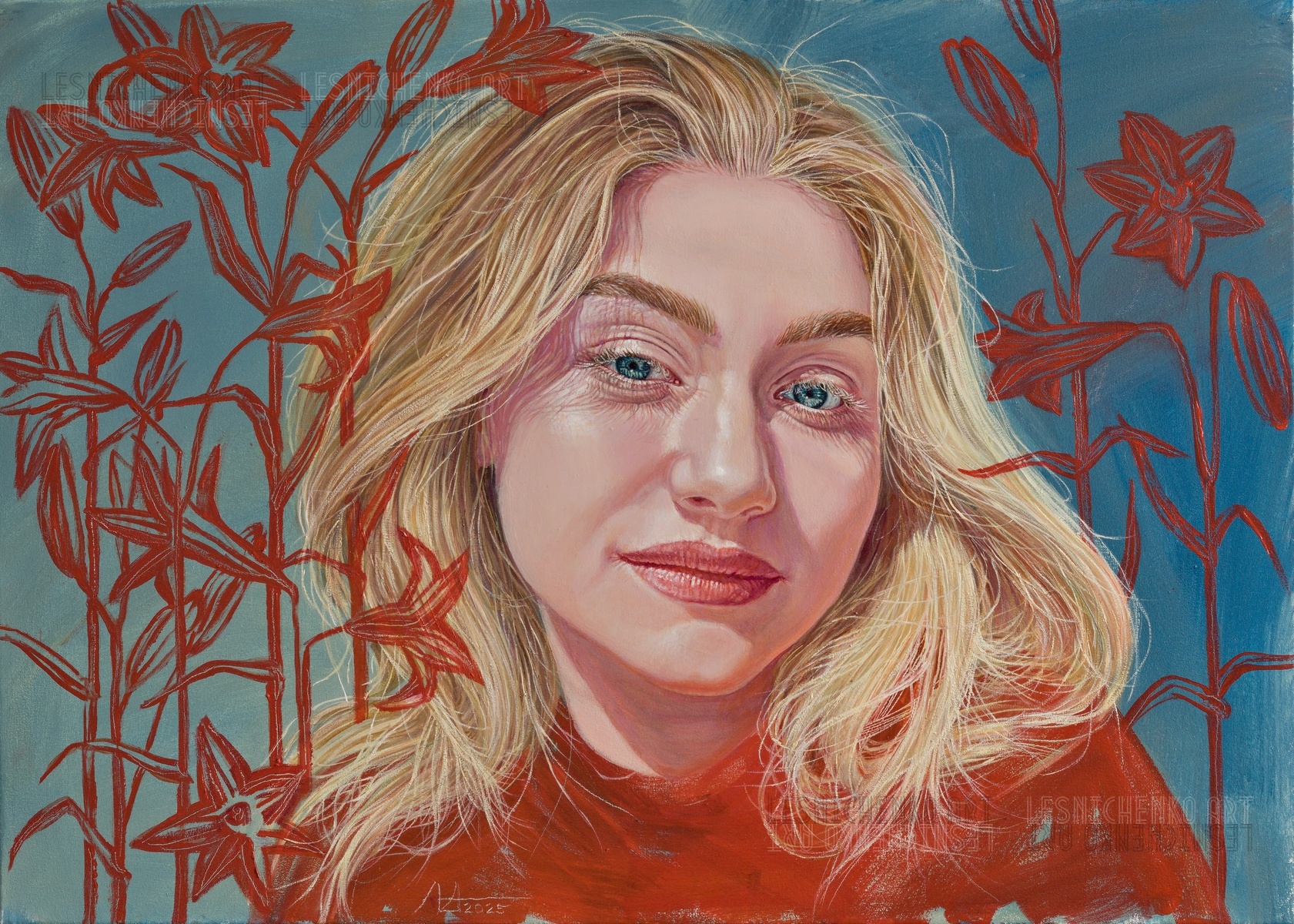 Альона Лесніченко - "Зваба" 2025 (полотно, олія, 70x50)